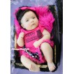Halloween Hot Pink Baby Bodysuit Rainbow Skeleton Pettiskirt & Happy Halloween Owl Print JS4749
